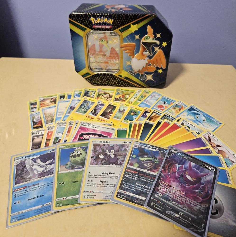 Pokemon Shining Fates Cramorant V Tin